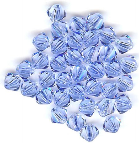 25 Light Sapphire 5mm Bicone Swarovski