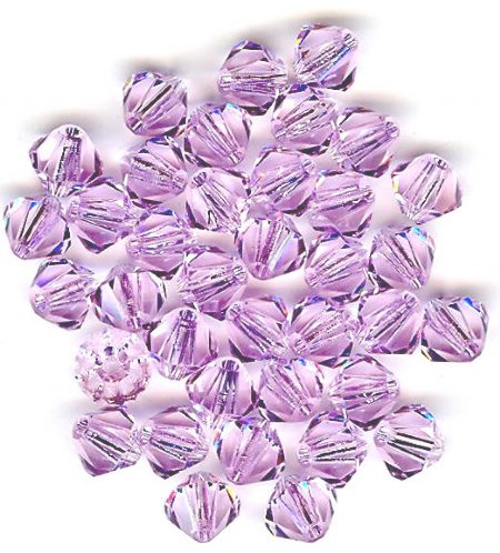 25 Violet 5mm Bicone Swarovski