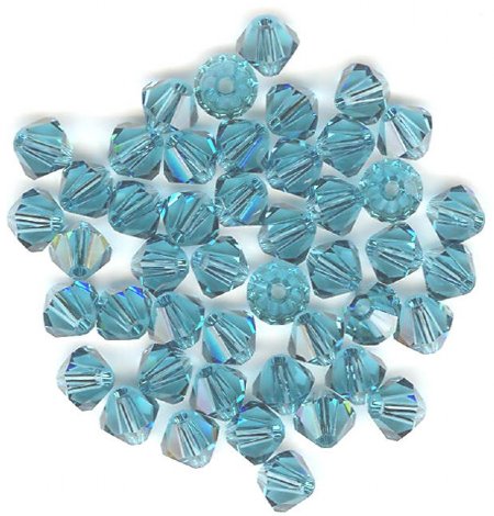 25 Indicolite 5mm Bicone Swarovski