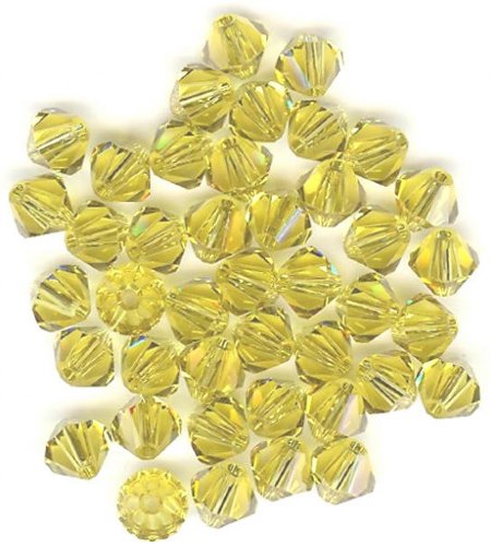 25 Lime 5mm Bicone Swarovski
