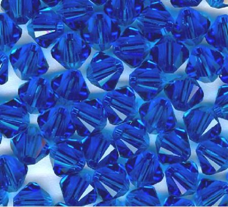 25 5mm Capri Swarovski Bicone Beads
