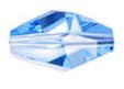 1 12x8mm Aqua Swarovski Polygon Bead