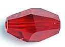 1 12x8mm Siam Swarovski Polygon Bead