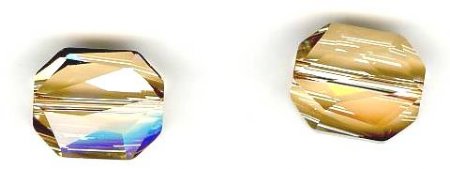 1 12mm Crystal Golden Shadow Swarovski Graphic Bead