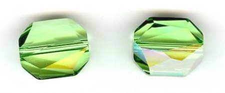 1 12mm Peridot Swarovski Graphic Bead