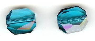 1 12mm Indicolite Swarovski Graphic Bead