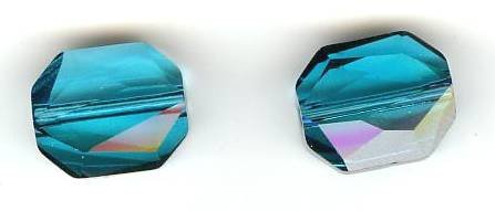1 12mm Indicolite Swarovski Graphic Bead