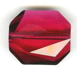 1 18mm Ruby Swarovski Graphic Bead
