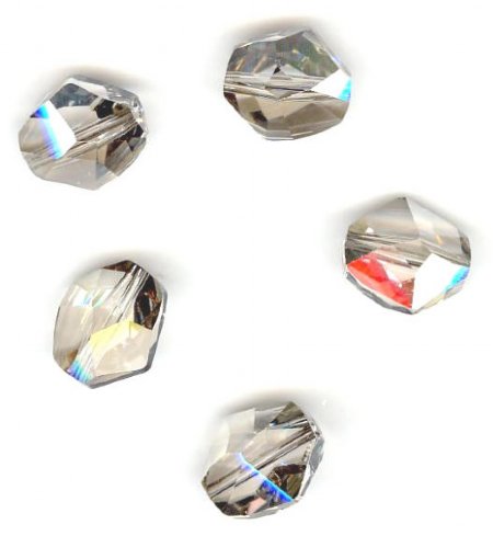 1 12mm Crystal Silver Shade Swarovski Cosmic Bead