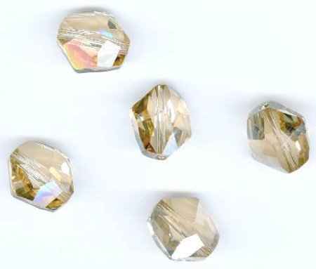 1 12mm Crystal Golden Shadow Swarovski Cosmic Bead