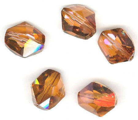 1 16mm Crystal Copper Swarovski Cosmic Bead