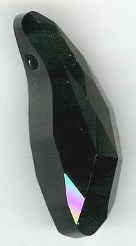 1 28mm Jet Aquiline Swarovski Bead