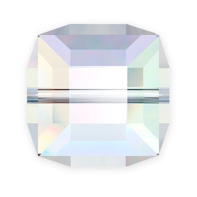 4, 4mm Swarovski Crystal AB Cube Beads