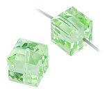 2 6mm Cantaloupe Swarovski Cubes
