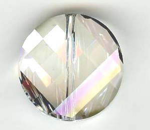 1 18mm Crystal Moonlight Swarovski Twist Bead (5621)