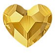 1, 8mm Metallic Sunshine Swarovski Love Bead