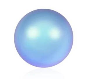 10 10mm Iridescent Light Blue Swarovski Pearls