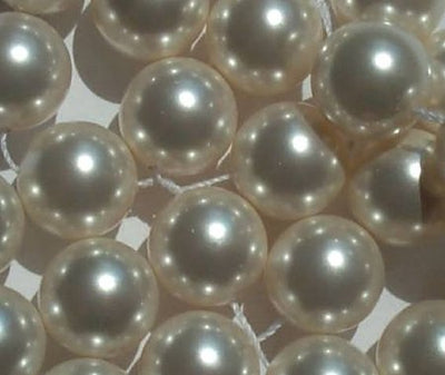 10 12mm White Swarovski Pearls