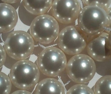 10 12mm White Swarovski Pearls