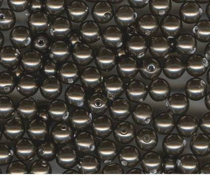 25 4mm Brown Swarovski Pearls