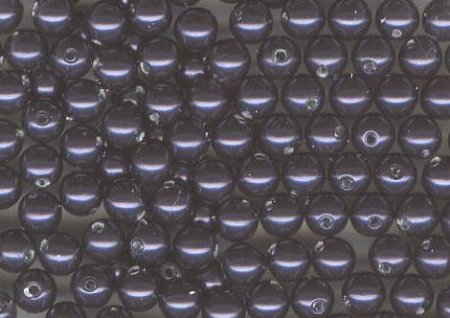 25 4mm Dark Purple Swarovski Pearls