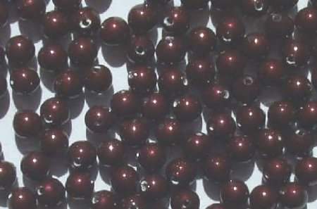 25 4mm Maroon Swarovski Pearls