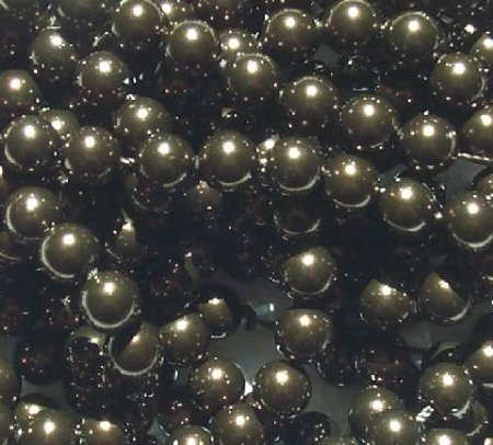 25 6mm Deep Brown Swarovski Pearls