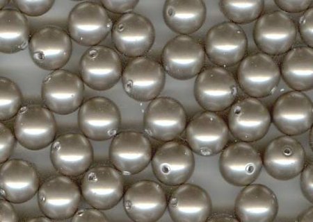 25 6mm Platinum Swarovski Pearls
