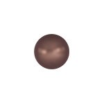 25 6mm Velvet Brown Swarovski Pearls