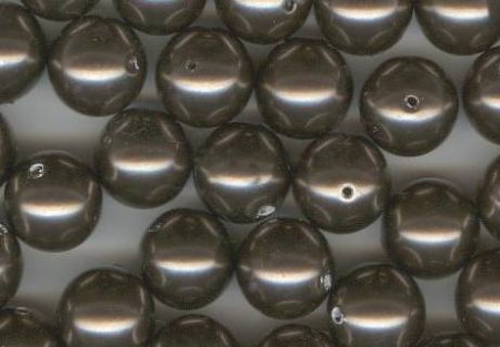 25 8mm Brown Swarovski Pearls