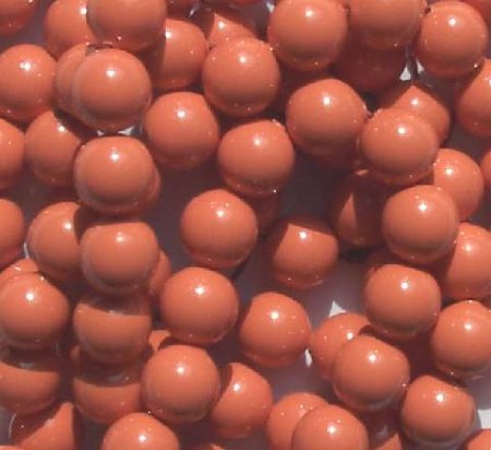 25 8mm Pink Coral Swarovski Pearls