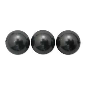 25 4mm Black Swarovski Pearls
