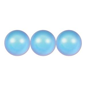 25, 6mm Iridescent Light Blue Swarovski Pearls