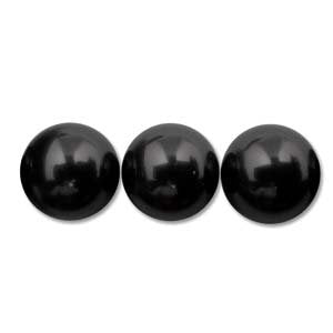 25 4mm Mystic Black Swarovski Pearls