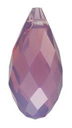 1 13x6.5mm Cyclamen Opal Swarovski Briolette Drop