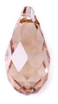 1 13x6.5mm Light Colorado Topaz Swarovski Briolette Drop