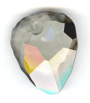 1 23mm Swarovski Black Diamond Rock Pendant