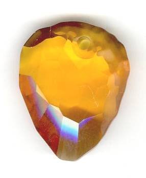 1 23mm Swarovski Topaz Rock Pendant