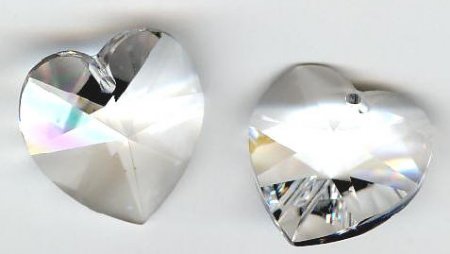 1 18mm Crystal Swarovski Heart