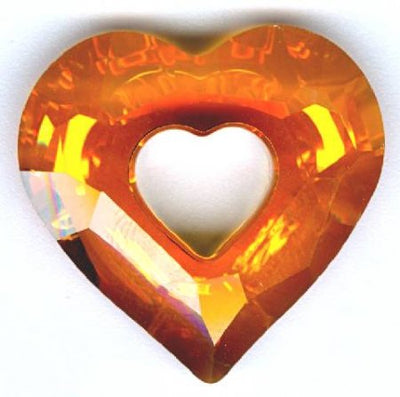1 26mm Astral Pink Swarovski Miss U Heart Pendant