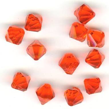 10 6mm Top Drilled Bicone Hyacinth Swarovski
