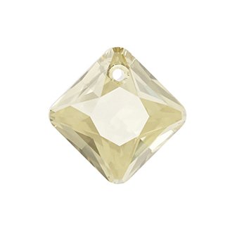 1, 9mm Crystal Golden Shadow Princess Cut Swarovski Pendant