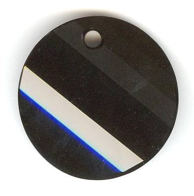 1 28mm Jet Swarovski Twist Pendant