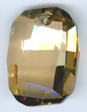1 19mm Golden Shadow Swarovski Graphic Pendant