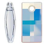 1 20mm Crystal AB Swarovski Urban Pendant