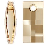 1 20mm Golden Shadow Swarovski Urban Pendant