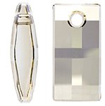 1 20mm Silver Shadow Swarovski Urban Pendant