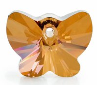1 18mm Crystal Copper Swarovski Butterfly Pendant