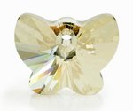 1 18mm Golden Shadow Swarovski Butterfly Pendant