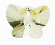 1 18mm Jonquil Swarovski Butterfly Pendant